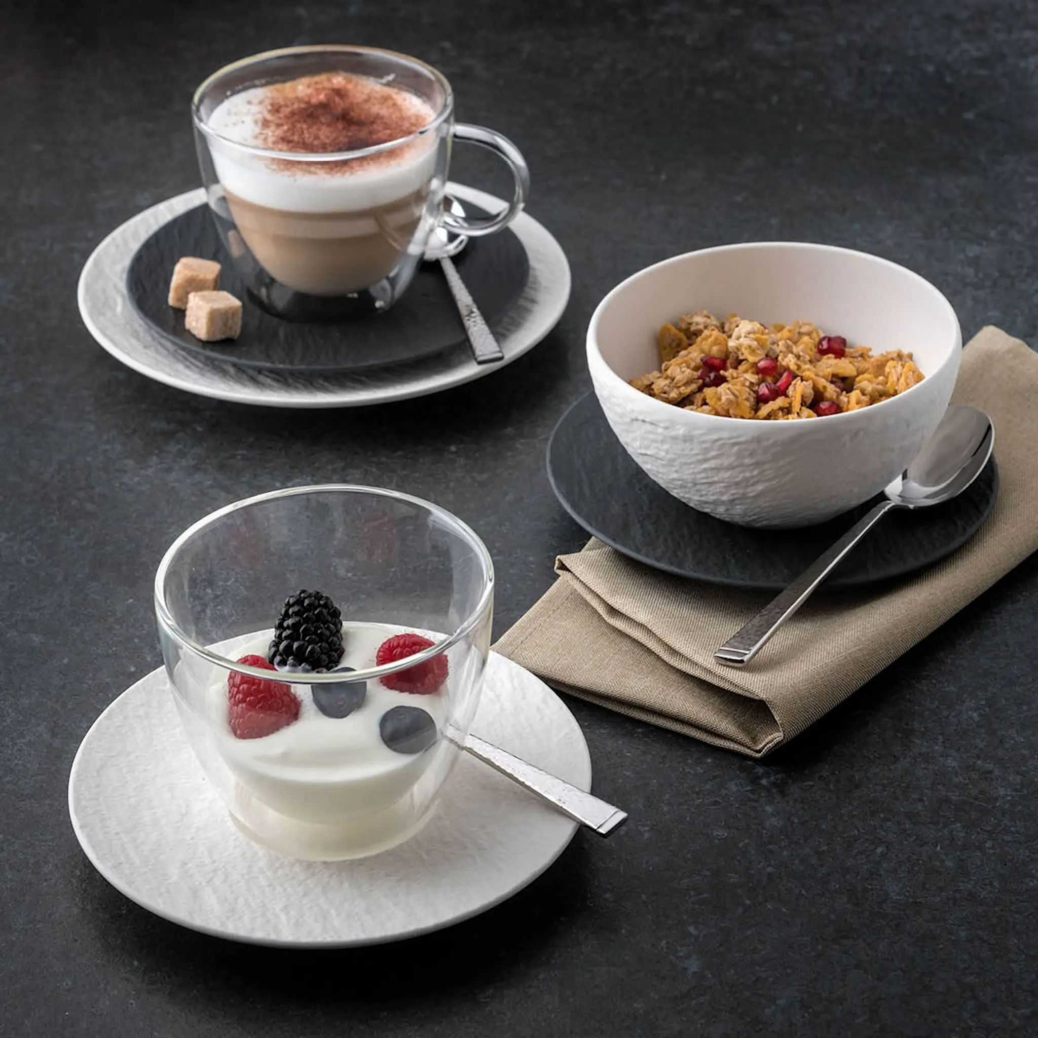 Villeroy & Boch Manufacture Rock fat till kopp 15,5 cm Svart