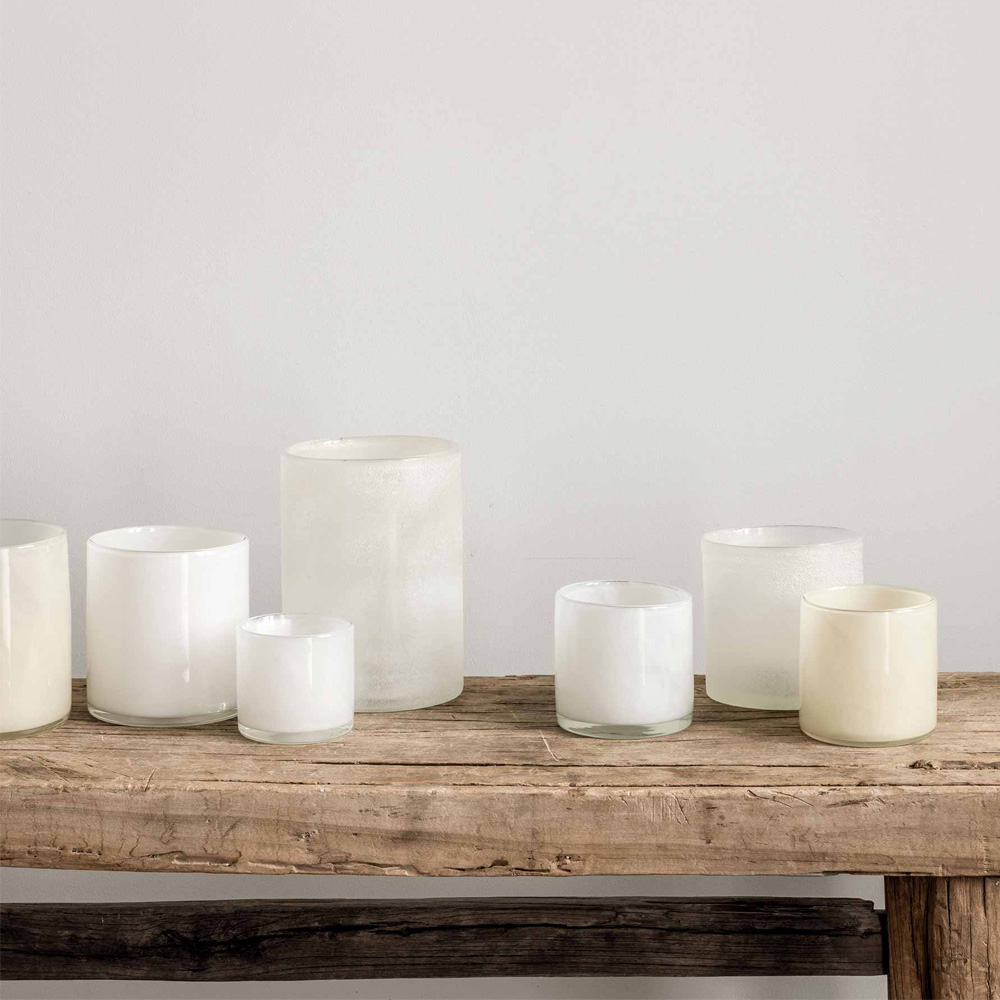 Tell Me More Lyric lyslykt 12x14 cm linen