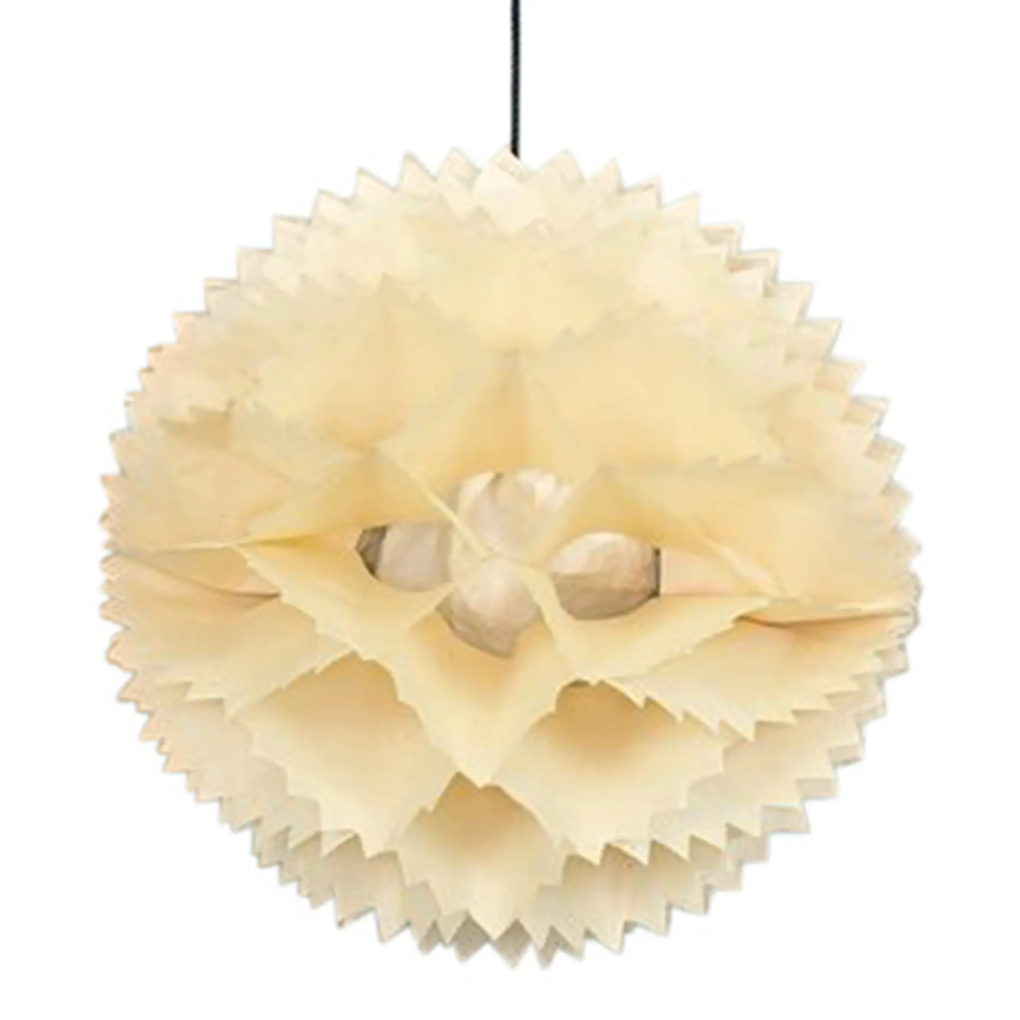 A World of Craft Sphere Lampskärm Papper 45 cm Naturvit