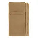 Servett i bomull 20x20 cm 4-pack khaki