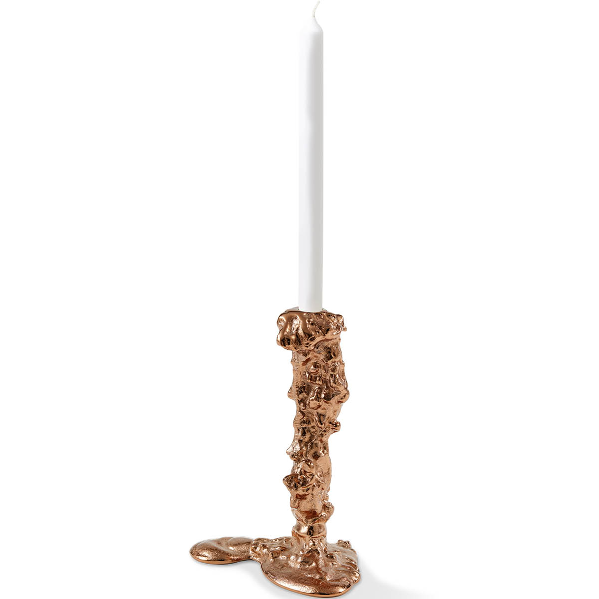 Pols Potten Drip ljusstake L 25 cm roséguld