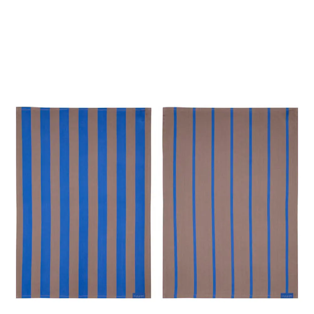 Stripes Keittiöpyyhe 70x50 cm 2 kpl Blush