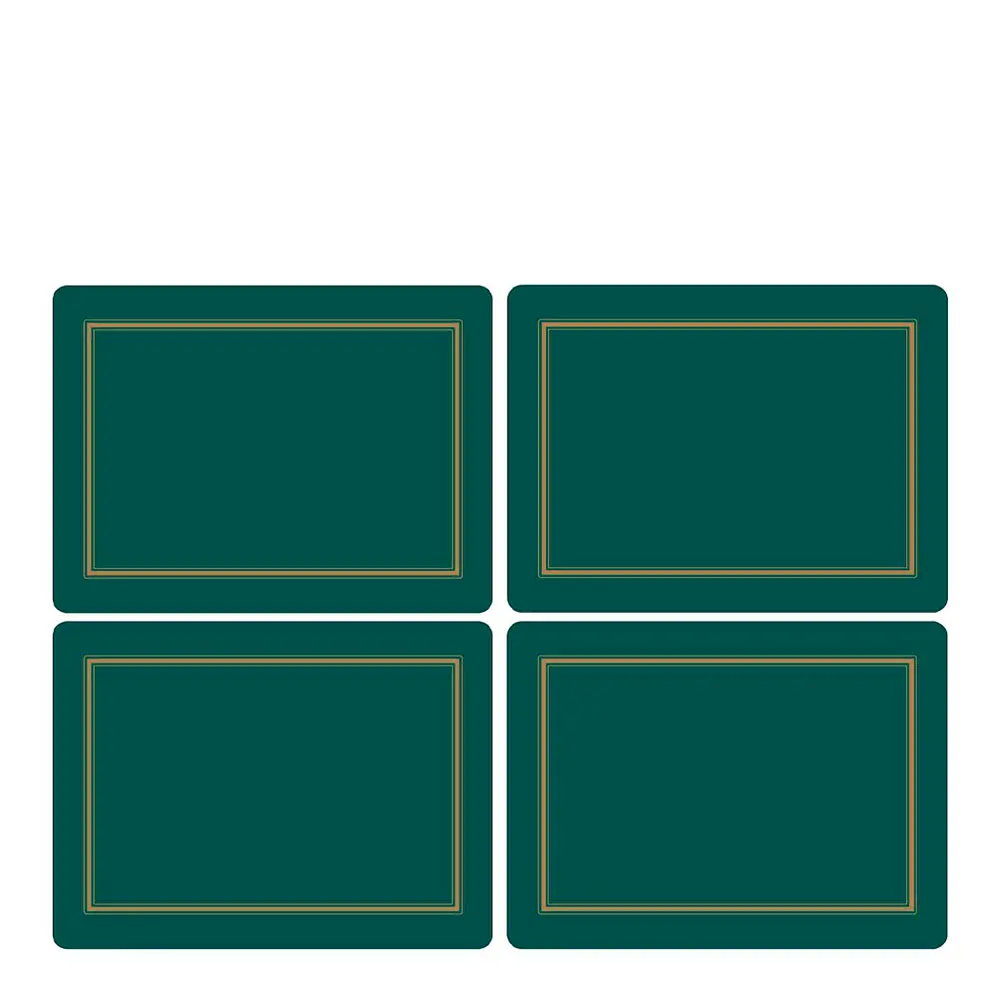 Classic Pöytätabletti 40x30 cm 4 kpl Smaragdi
