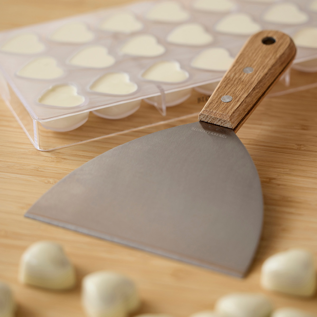 Blomsterberg Chokladspatel 22 cm ek/rostfritt stål