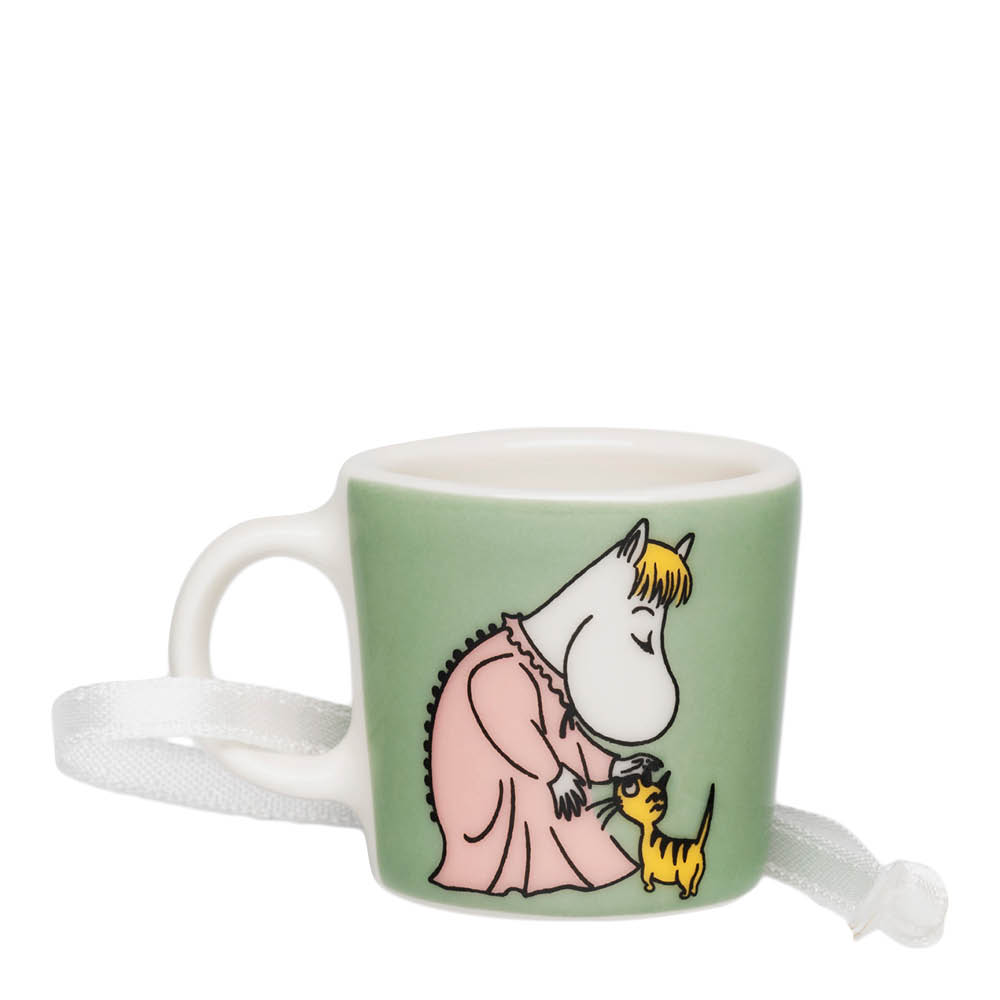 Moomin Arabia Muminmugg mini 3 cm Omtanke grön