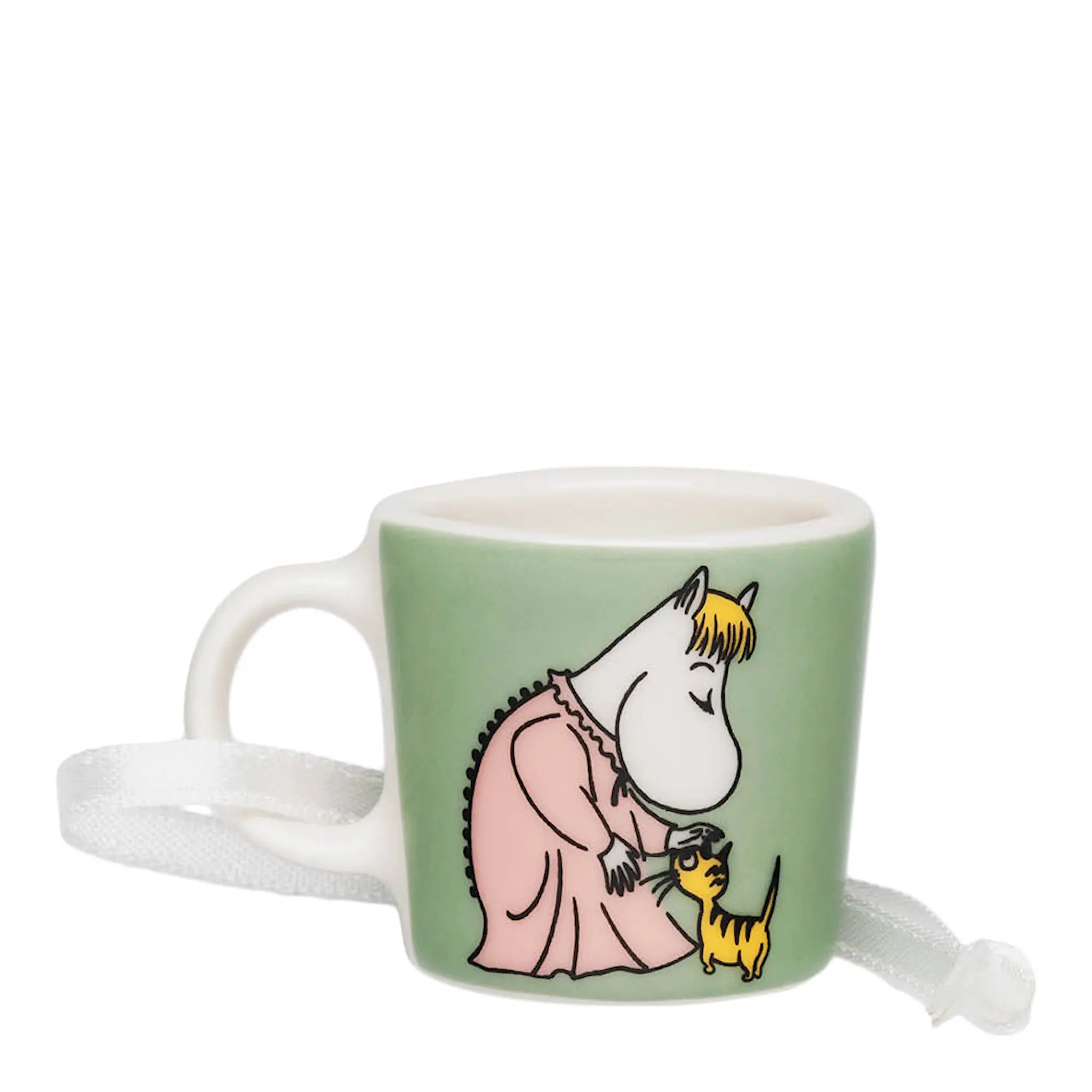Moomin Arabia Muminmugg mini 3 cm Omtanke grön