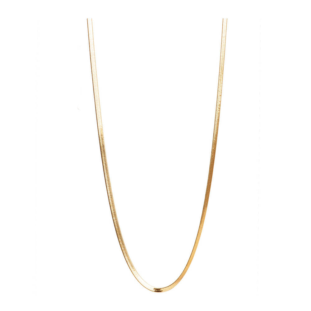 A&C Oslo AS Steel - Essentials halsband kort unisex snake chain guld