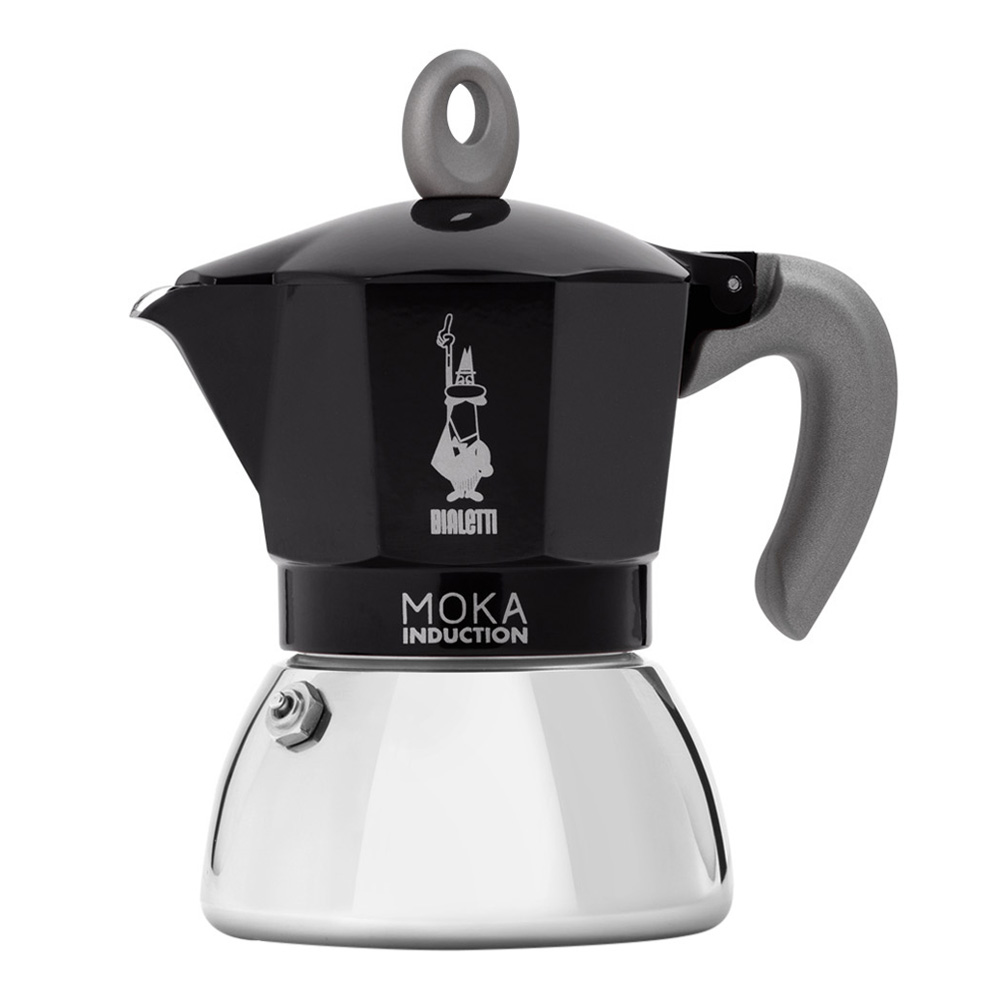 Bialetti Mokka induction Mutteripannu 4 kuppia Musta