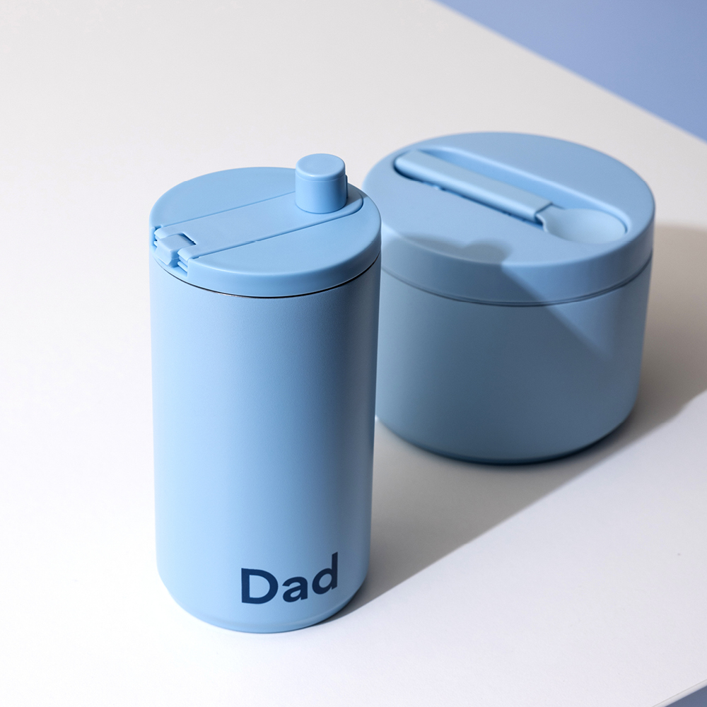 Design Letters Travel termosmugg DAD 35 cl Ljusblå