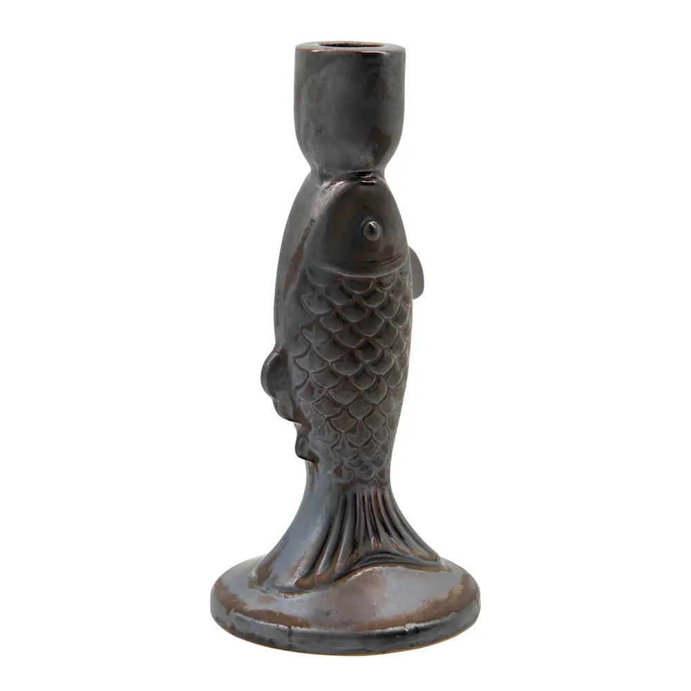 Rio lysestake 20 cm metallisk svart