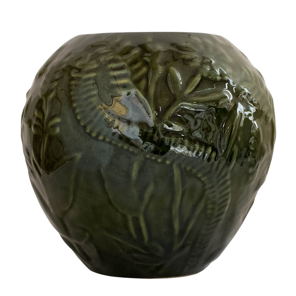 Nittsjö Flora vas globo 18 cm grön