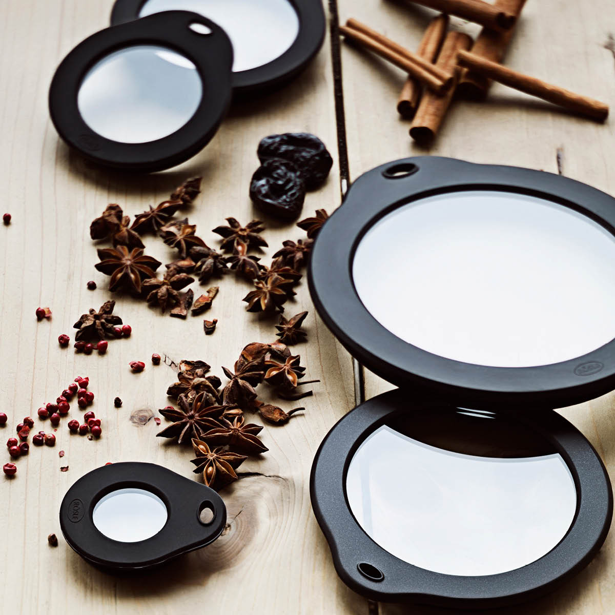 Rösle Glasslokk 12 cm klar/svart