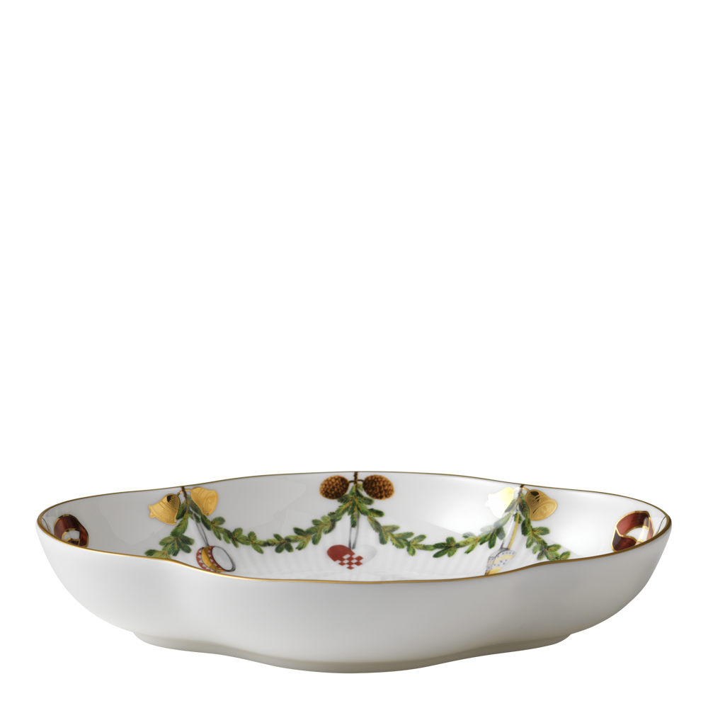 Royal Copenhagen Stjerne Riflet Jul fat 22 cm