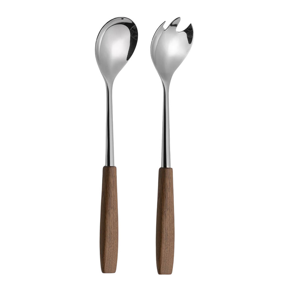 Bjørklund Träskaft salladsbestick 2 delar valnöt