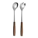 Träskaft salladsbestick 2 delar valnöt