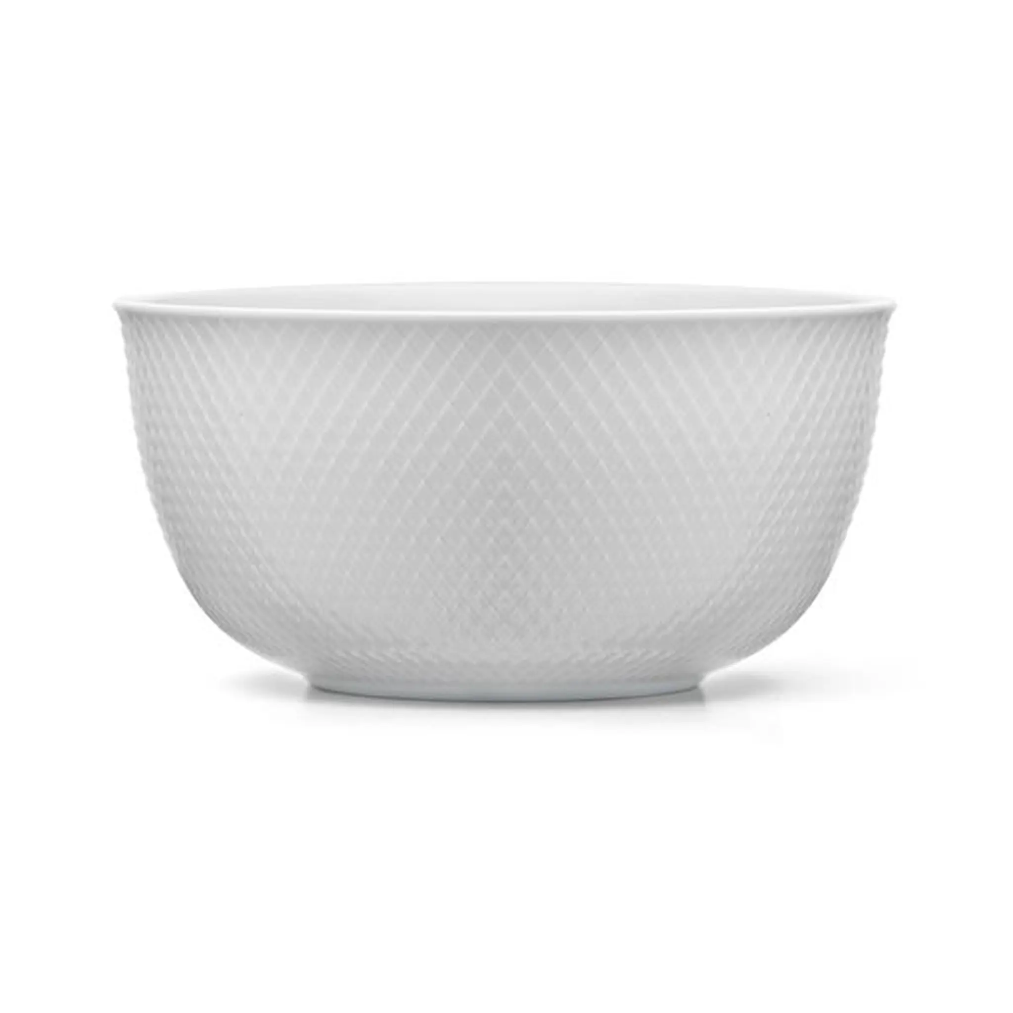 Lyngby Porcelæn Rhombe Serveringsskål Skål 17,5 cm Vit