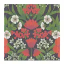 Julblommor tygservett 35x35 cm röd