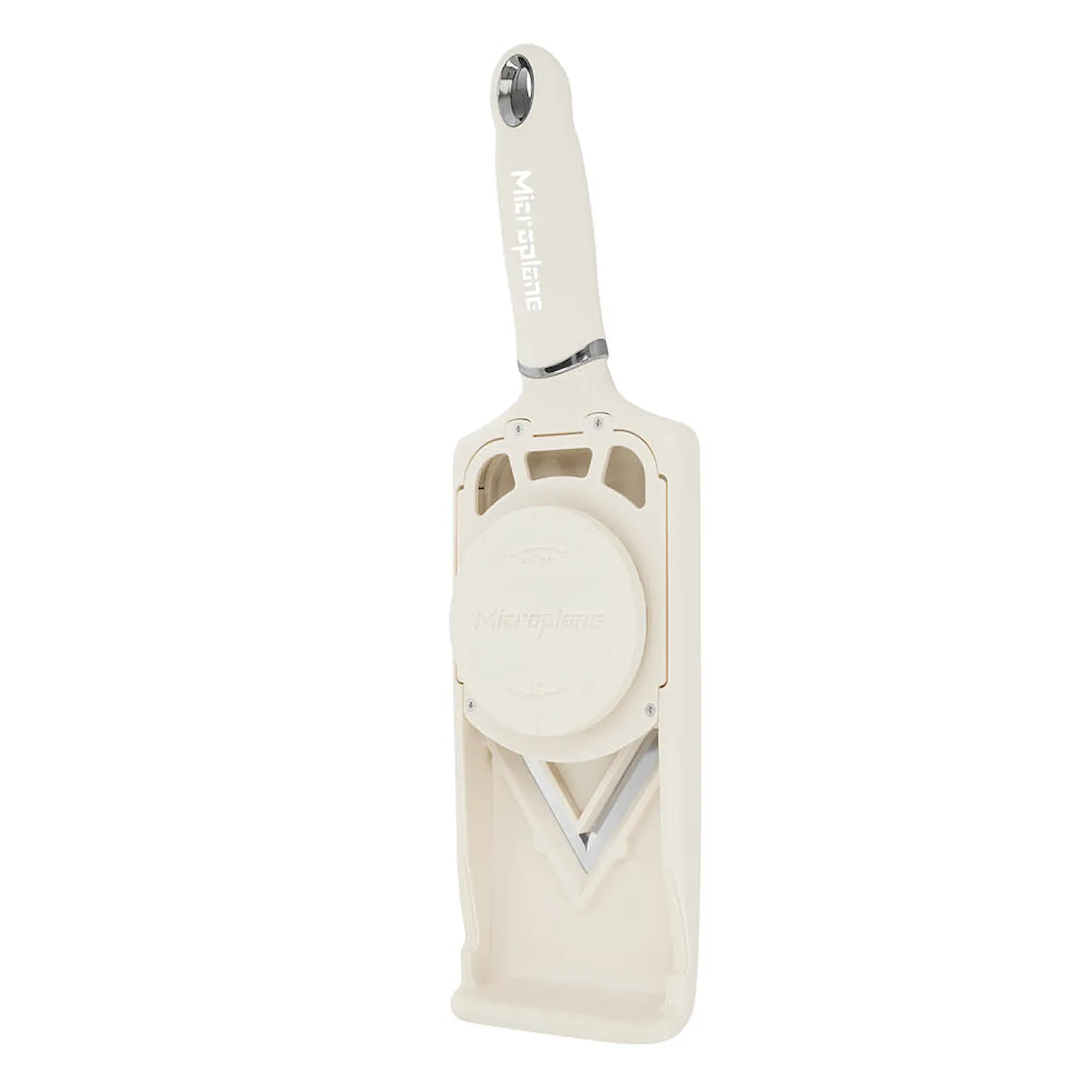 Microplane V-blade mandolin PureCut justerbar cashmere beige