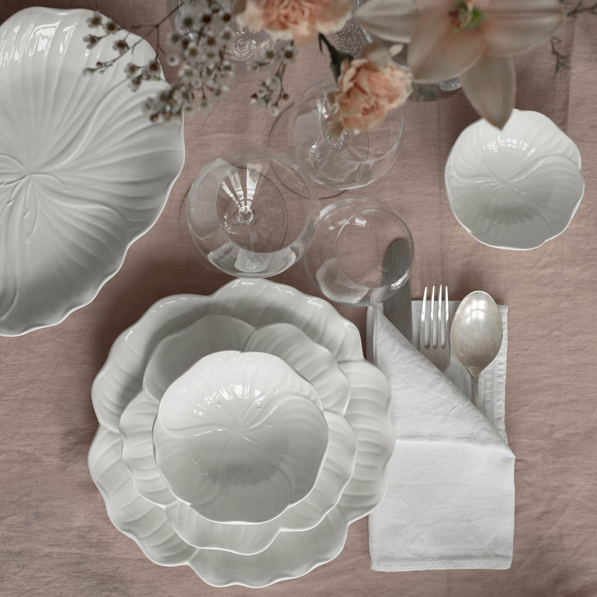 Stiernholm Flora skål 35 cl hvit