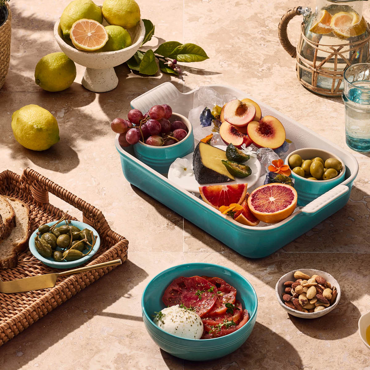 Le Creuset Signature skål 16 cm Bleu Riviera