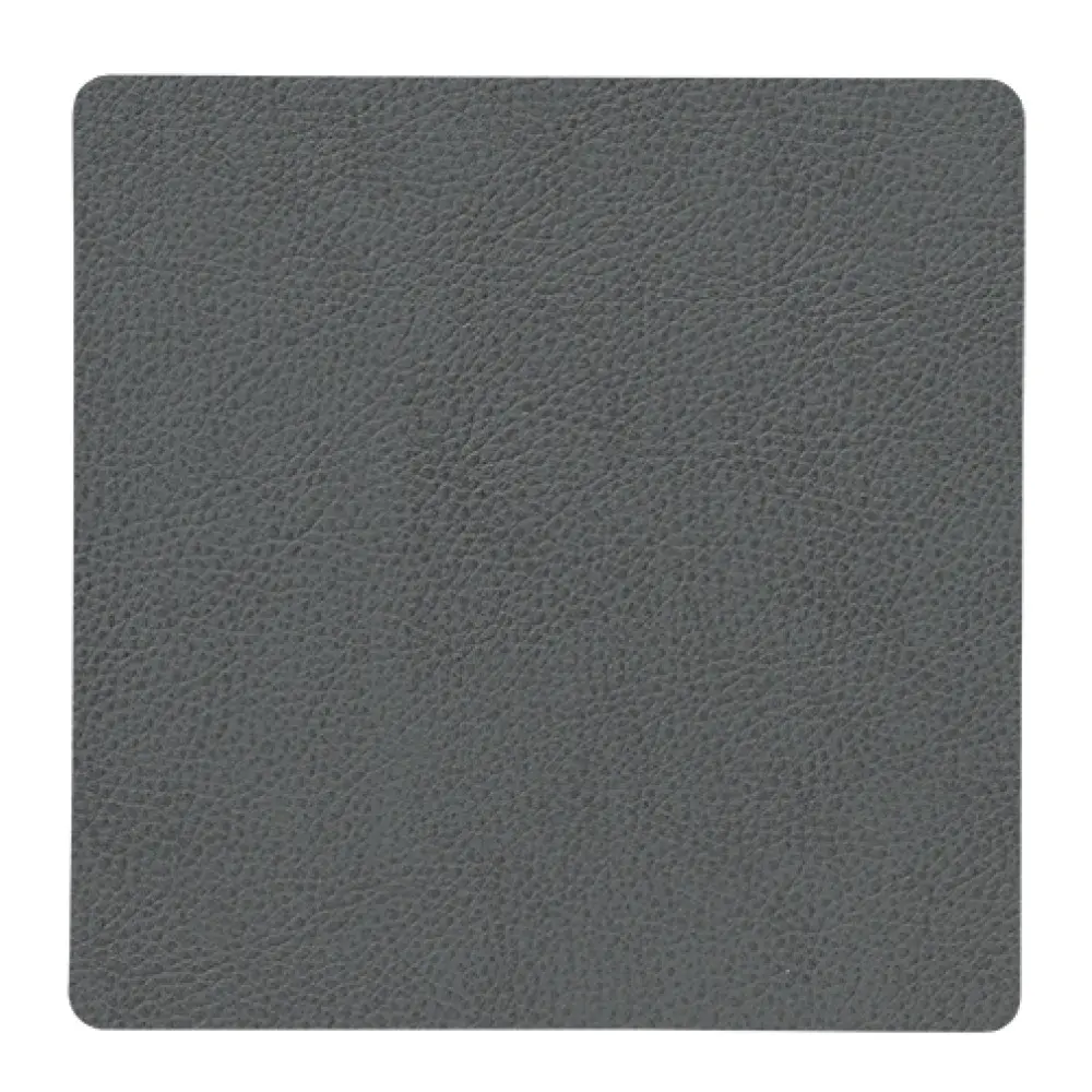 Leather Serene Square glassunderlag 10x10 cm anthracite