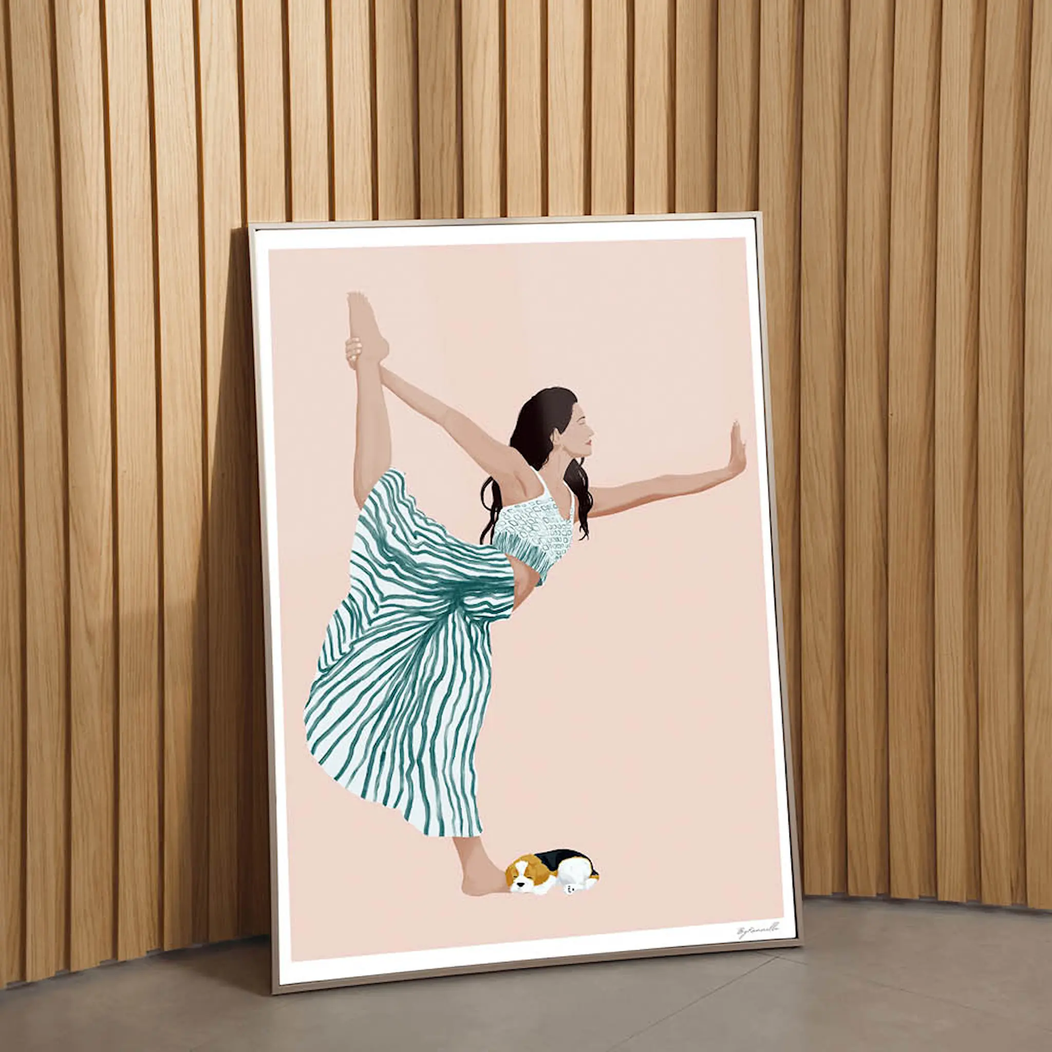 Poster & Frame ByKammille poster 50x70 cm yoga