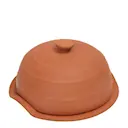 Terracotta ugnsform för ost med lock 17,5 cm