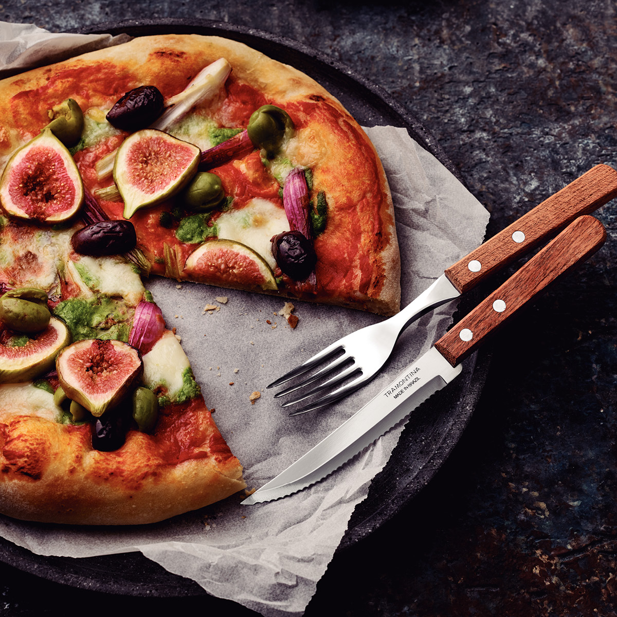 Tramontina Dynamic biffkniv 4 stk natur