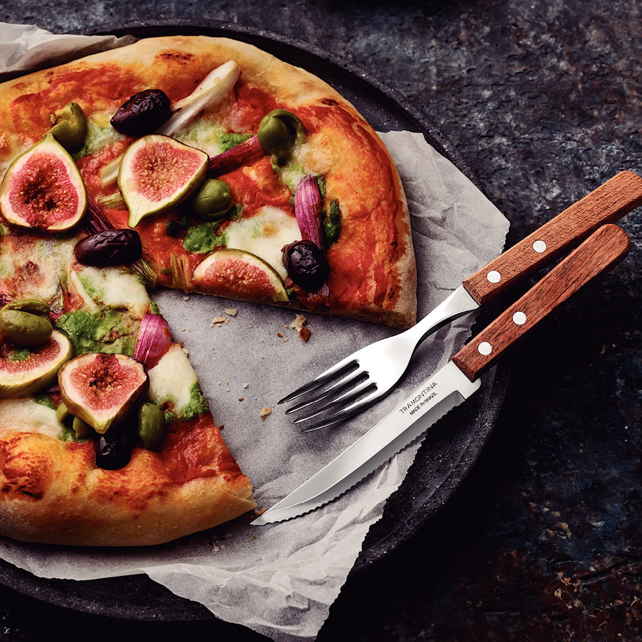 Tramontina Dynamic grillkniv 4-pack natur