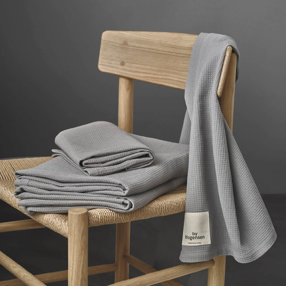By Mogensen Handduk 70x140 cm Grey Waffle