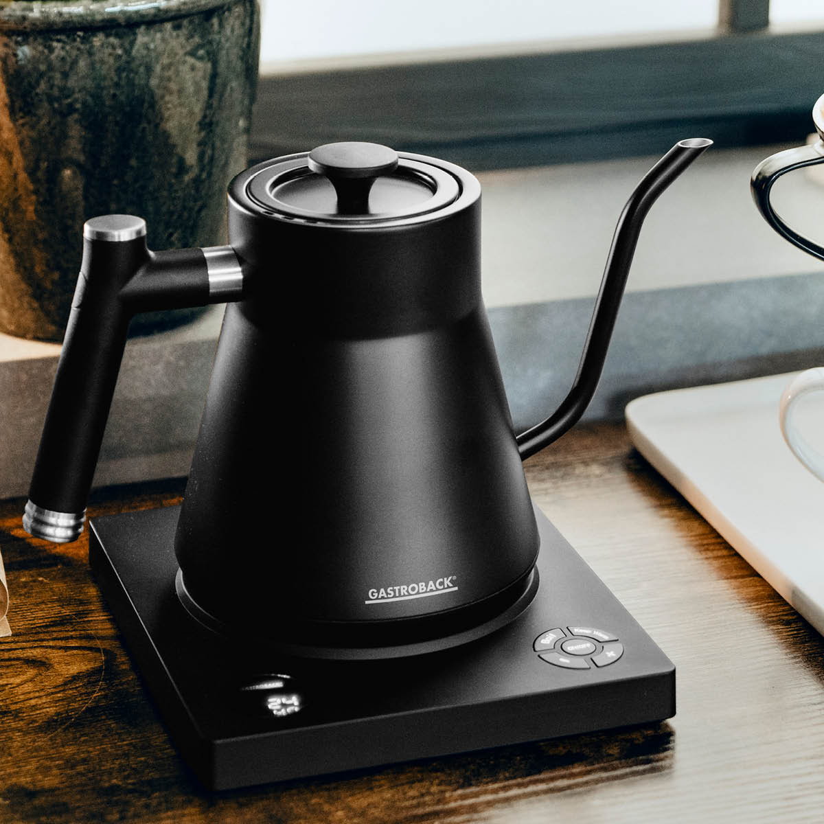 Gastroback Design Pour Over vattenkokare stål