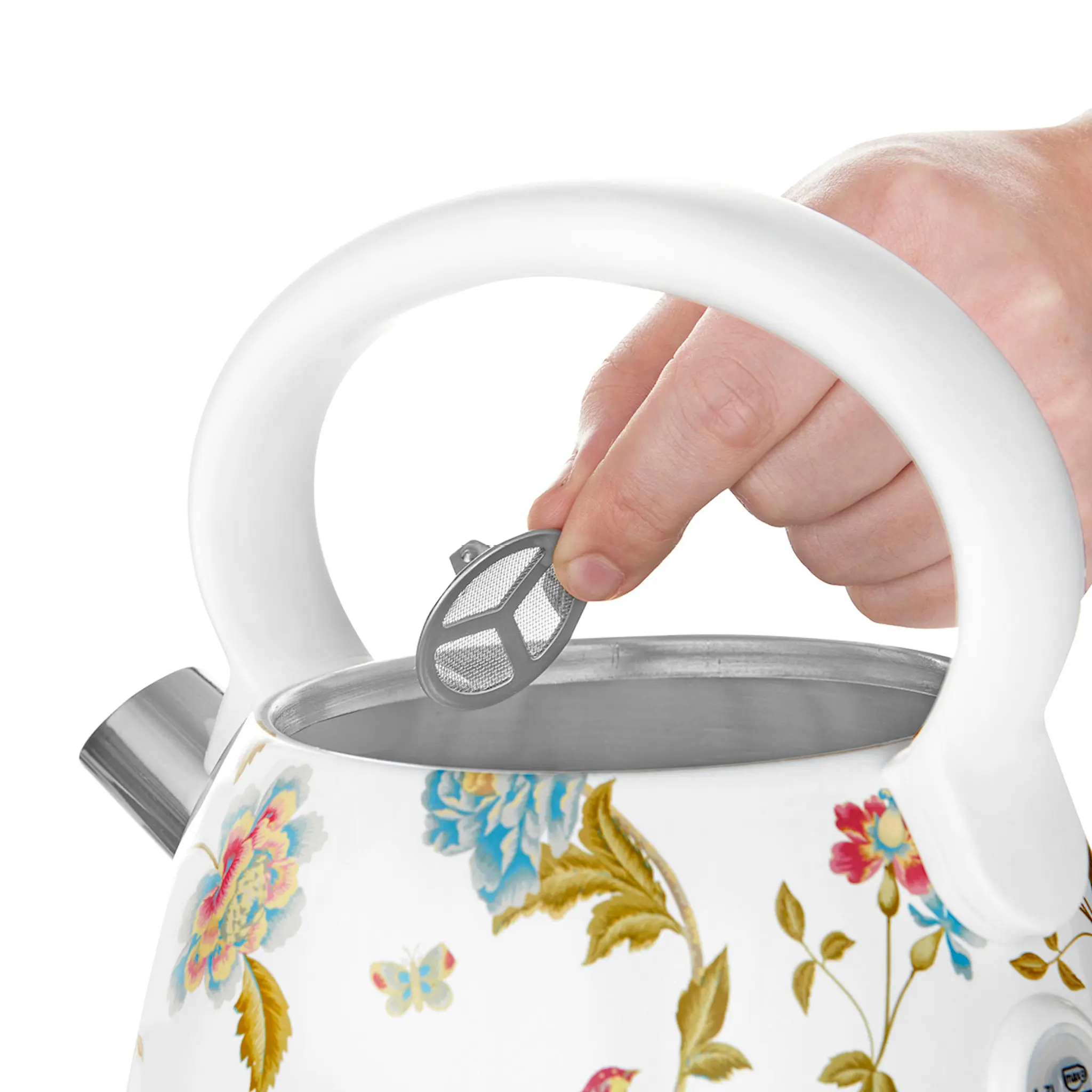 Laura Ashley Dome vattenkokare elektrisk 1,7 L Elveden White
