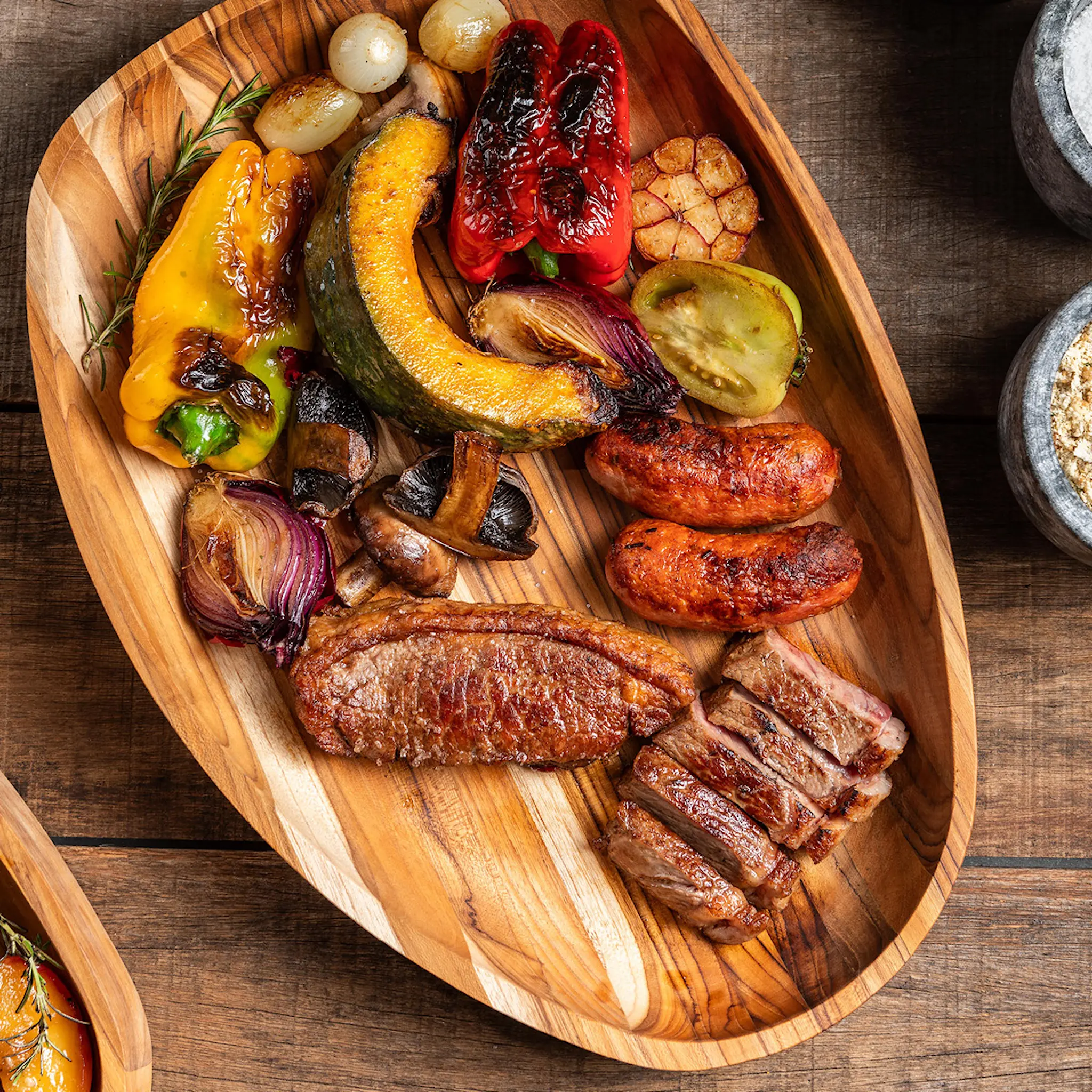 Tramontina Wooden Board serveringsfat 37x30 cm teak