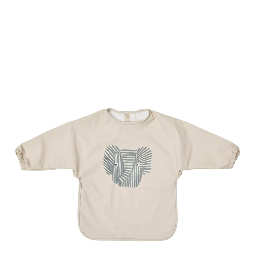 OYOY Erik elefant smekke cape 74x43 cm beige