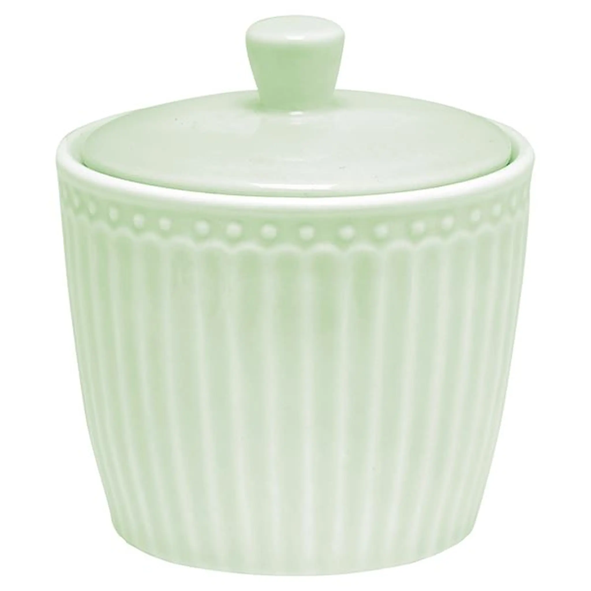 GreenGate Everyday Alice sockerskål 10 cm pale geen