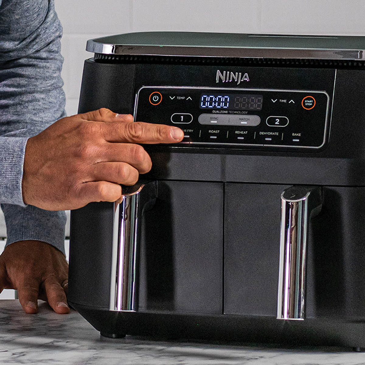 Ninja Foodi dual zone airfryer 7,6L svart