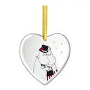 Mumin julpynt hjärta 8 cm Muminmamma och Muminpappa