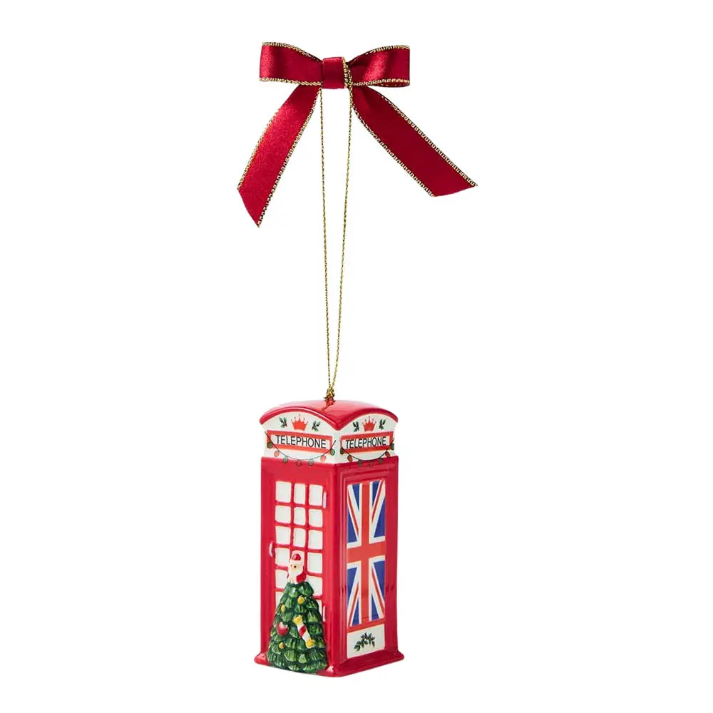 Christmas Tree juletrepynt British Phone Box
