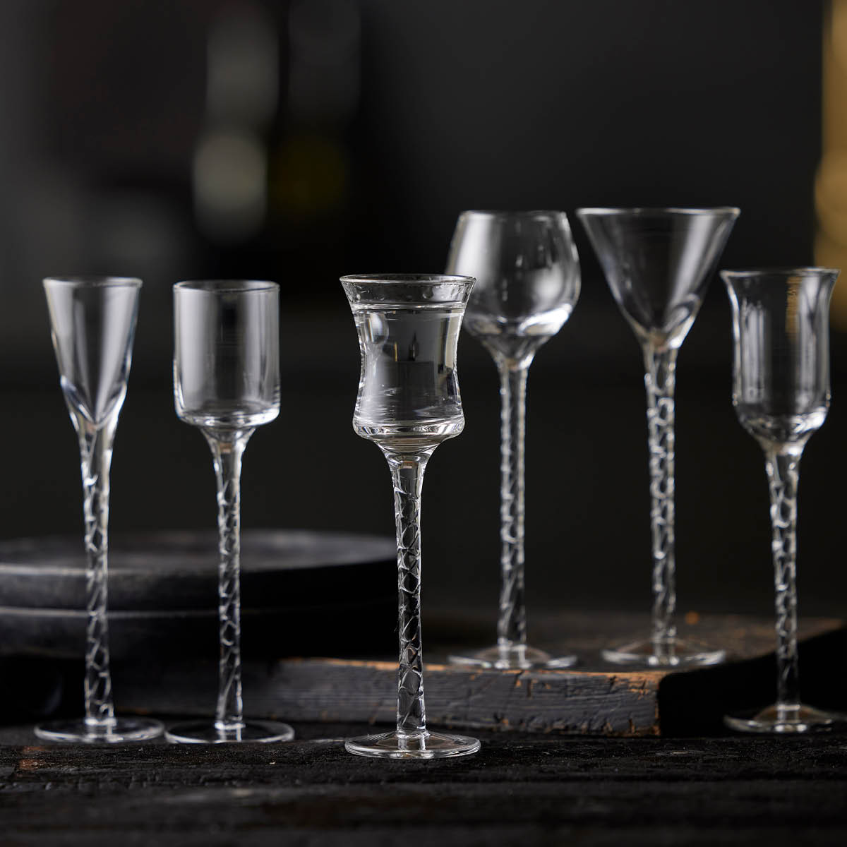 Lyngby Glas Snapsilasi Rommi 18 cm 6 kpl Kirkas