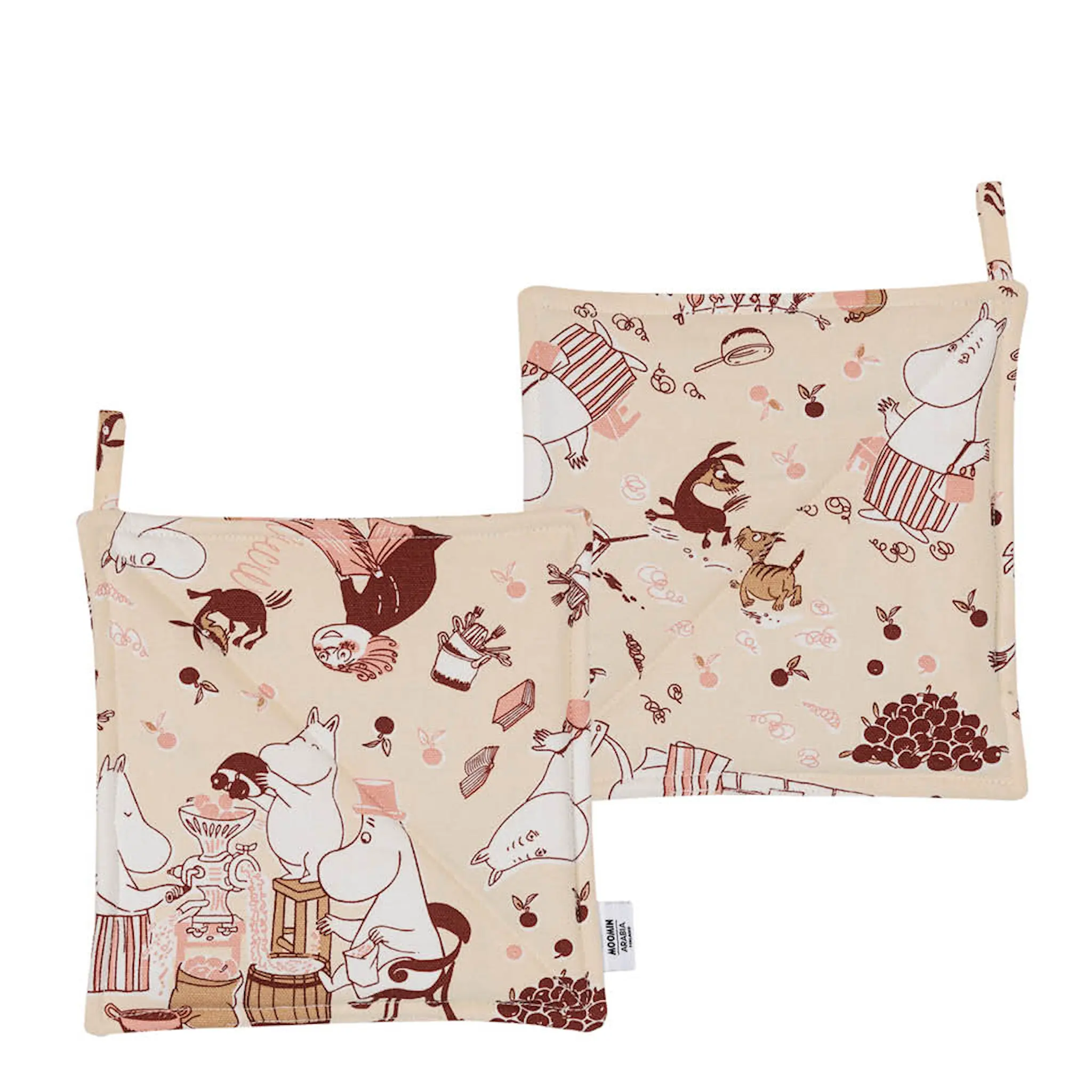 Moomin Arabia Mummi gryteklut 22x22 cm 2 stk Husarbeid