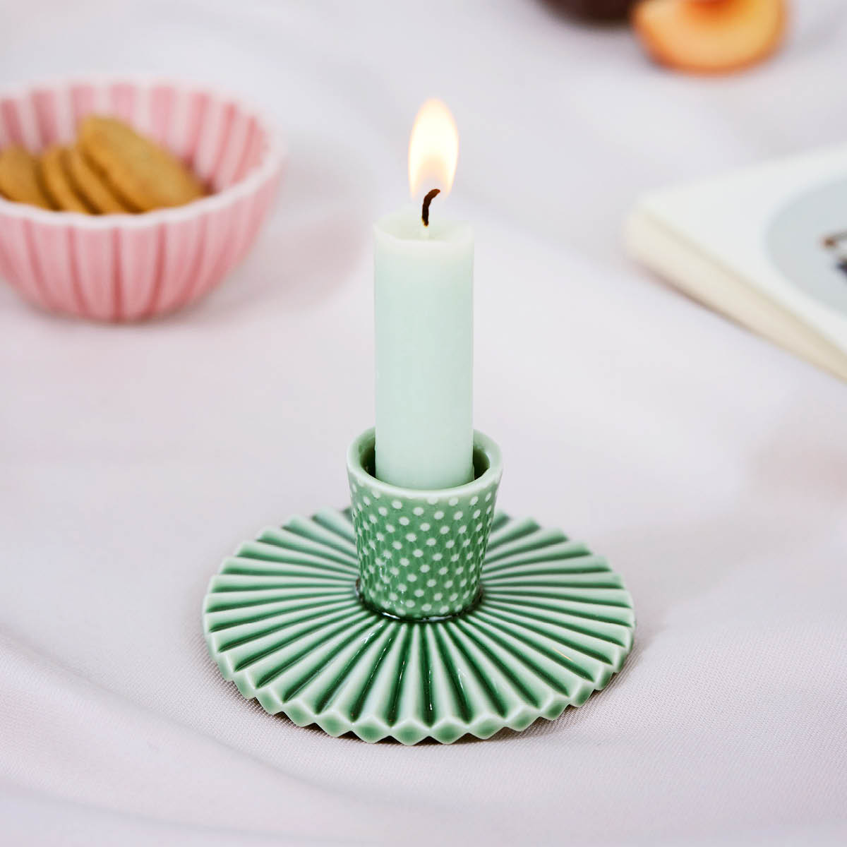 Dottir Pipanella Fan Dot Kynttilänjalka 9,3 cm Spruce