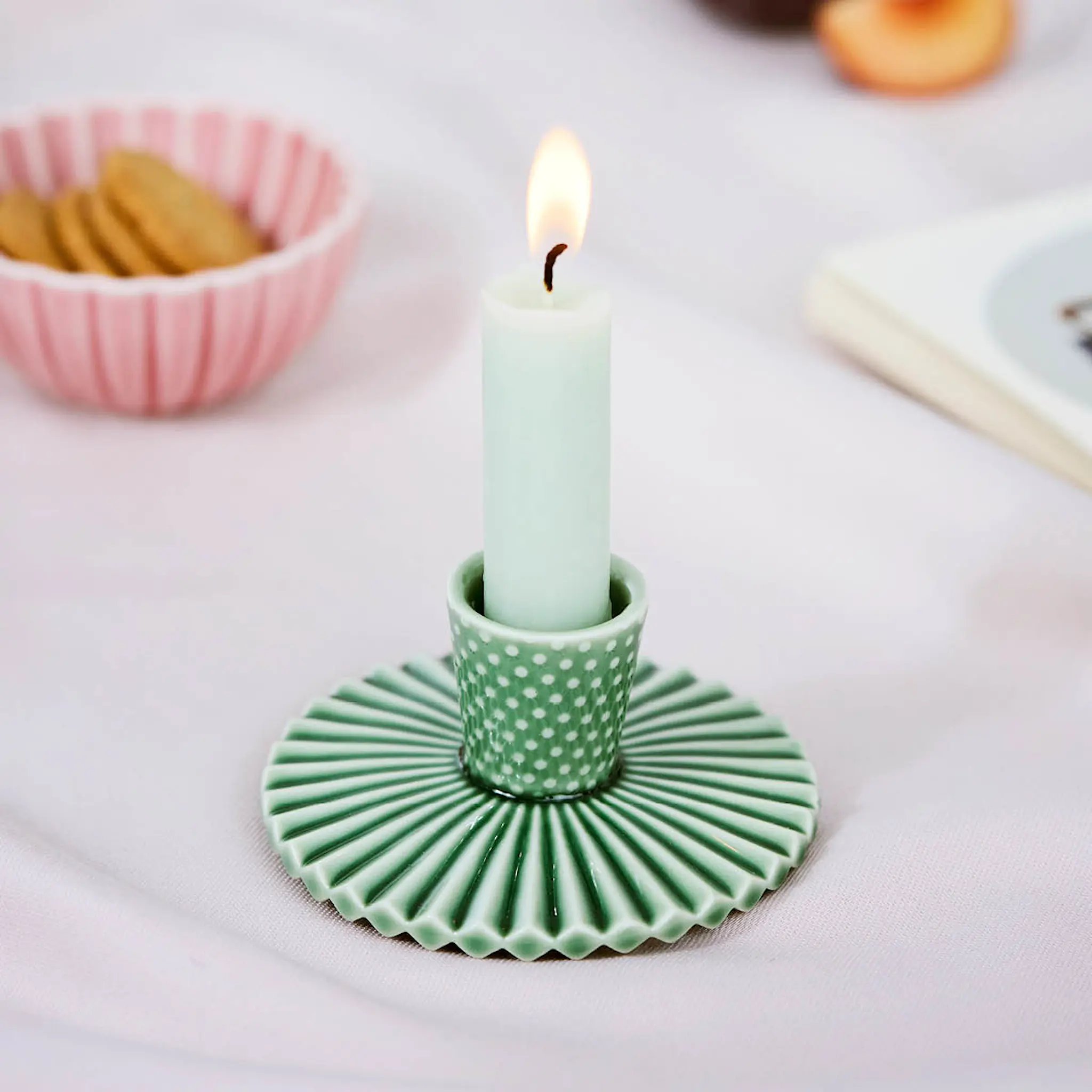 Dottir Pipanella Fan Dot Kynttilänjalka 9,3 cm Spruce