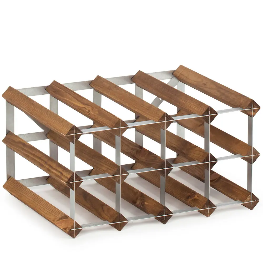 Laajennettava Viinipulloteline 22,8x42 cm Tumma puu