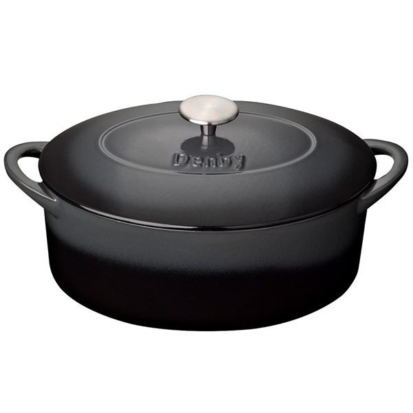 Denby Halo gjutjärnsgryta 28 cm svart
