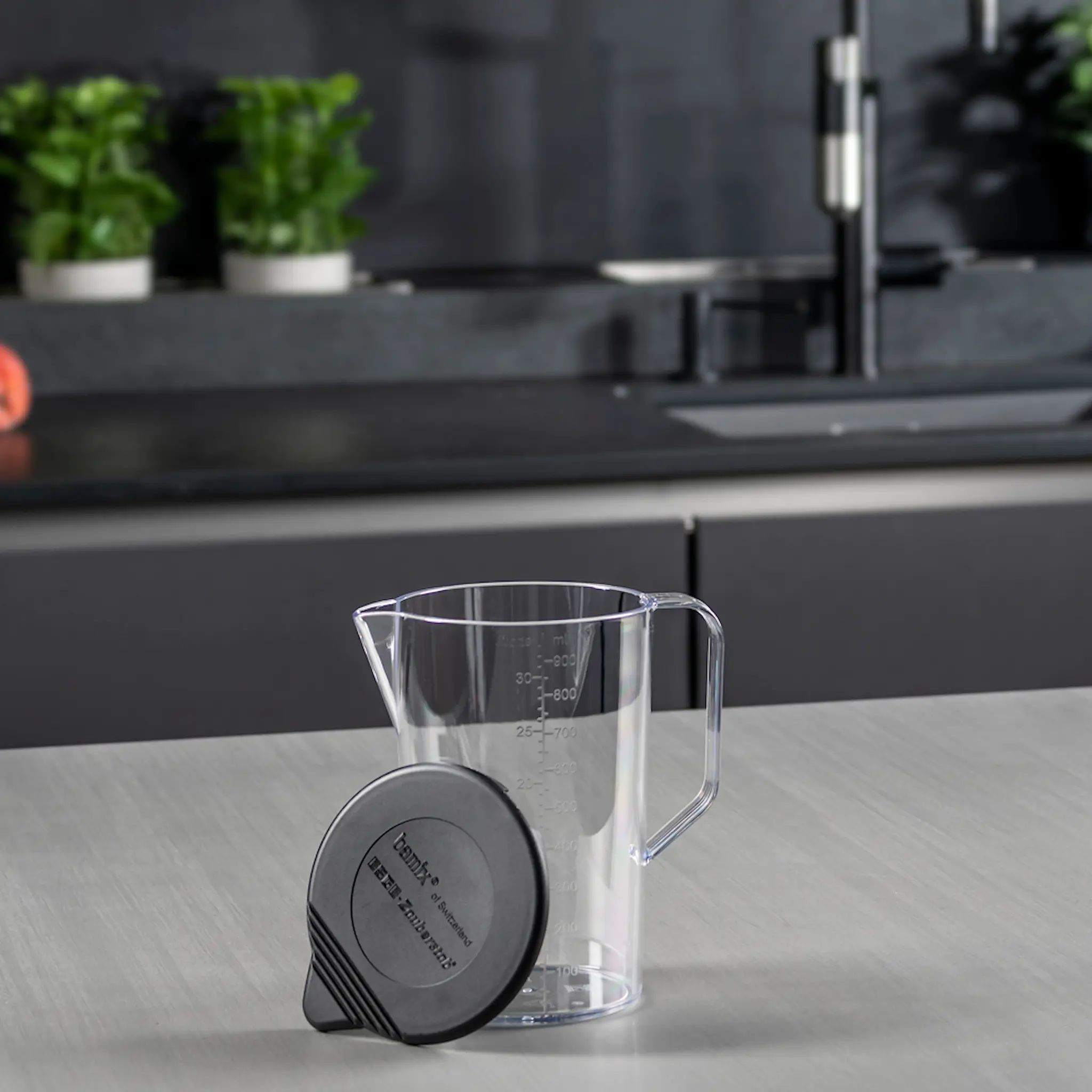 Bamix Tillbehör Kanna med lock 1 L Klar