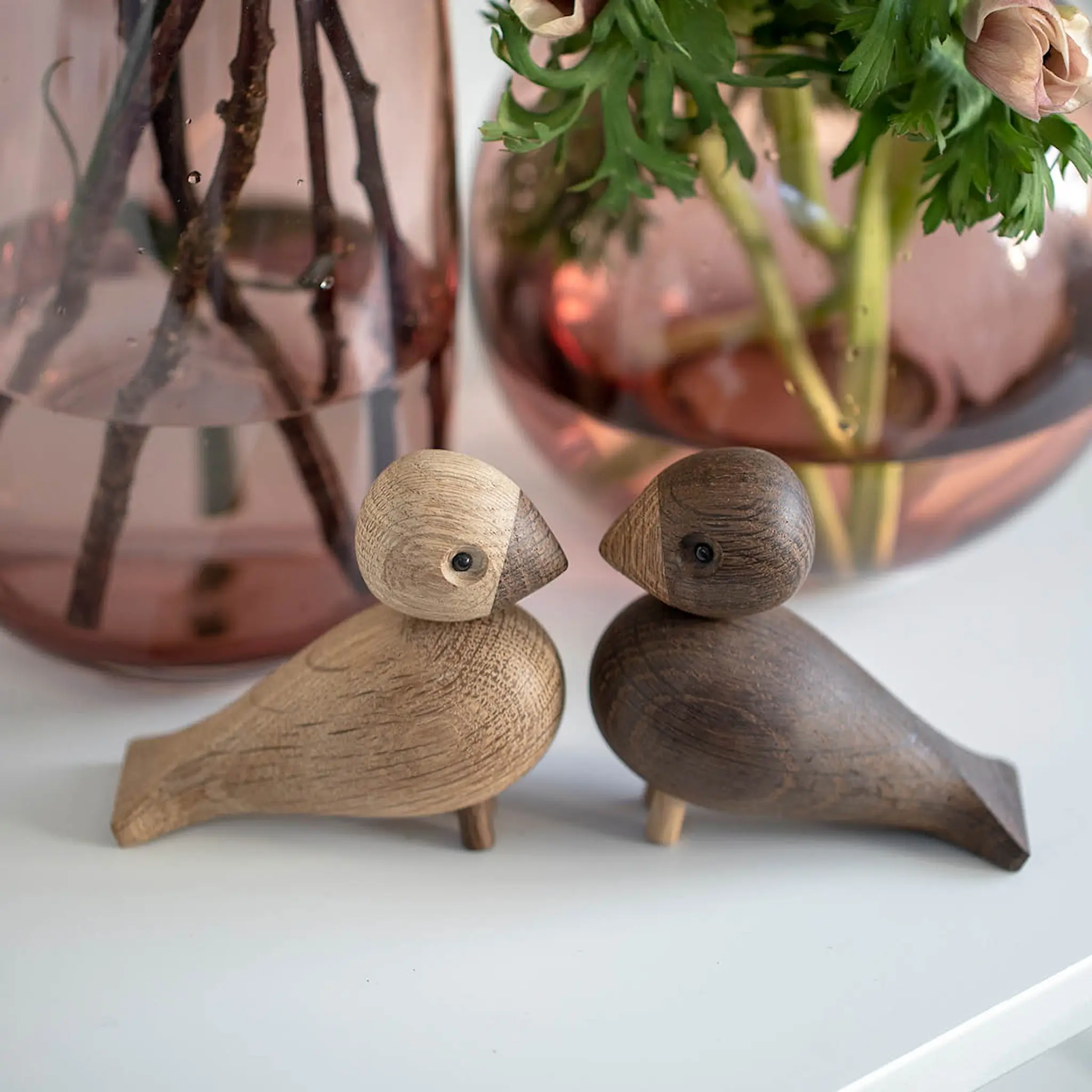 Kay Bojesen Denmark Lovebirds 8,8 cm Tammi