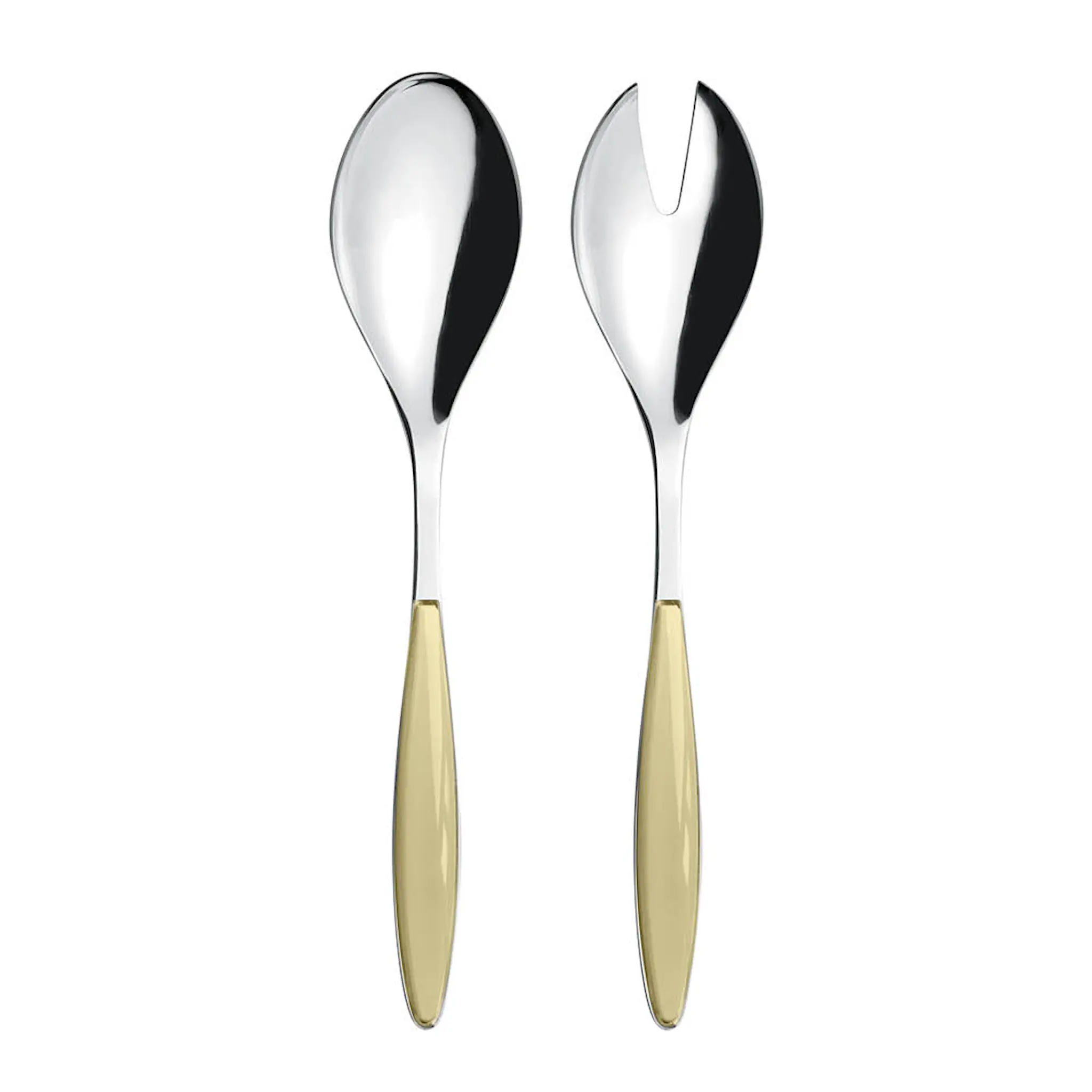 Guzzini Feeling salatbestikk 25 cm 2 deler sand