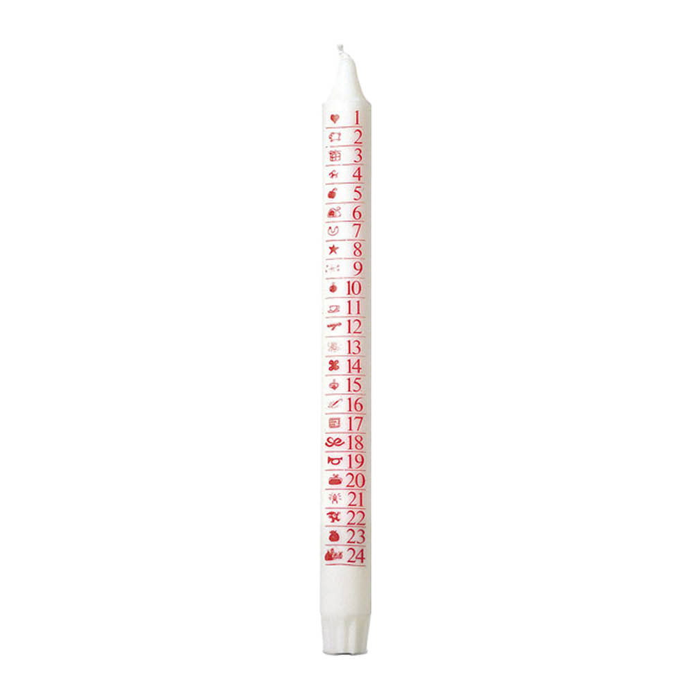 Liljeholmens - Kalenterikynttilä 24 cm Valkoinen
