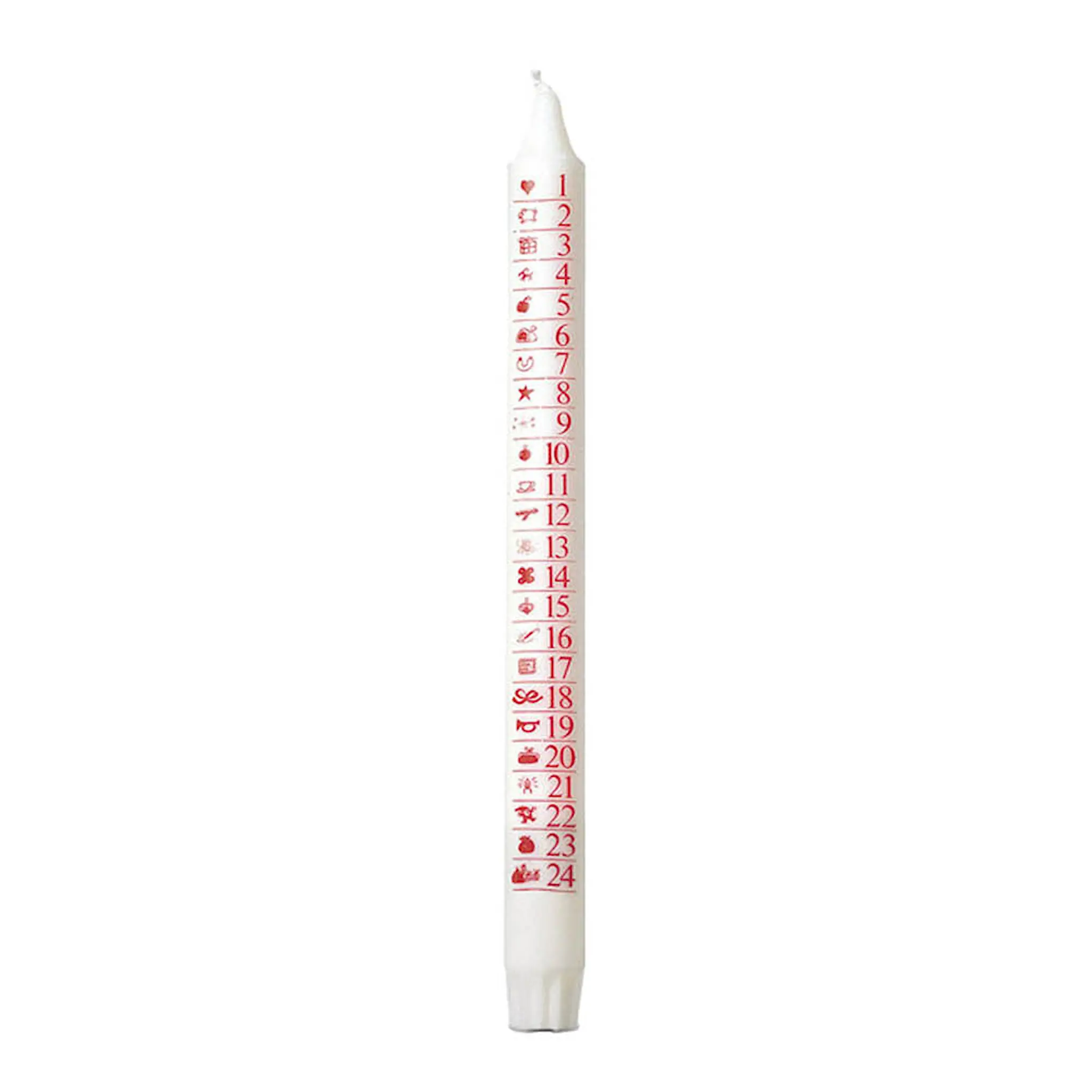 Liljeholmens Kalenterikynttilä 24 cm Valkoinen