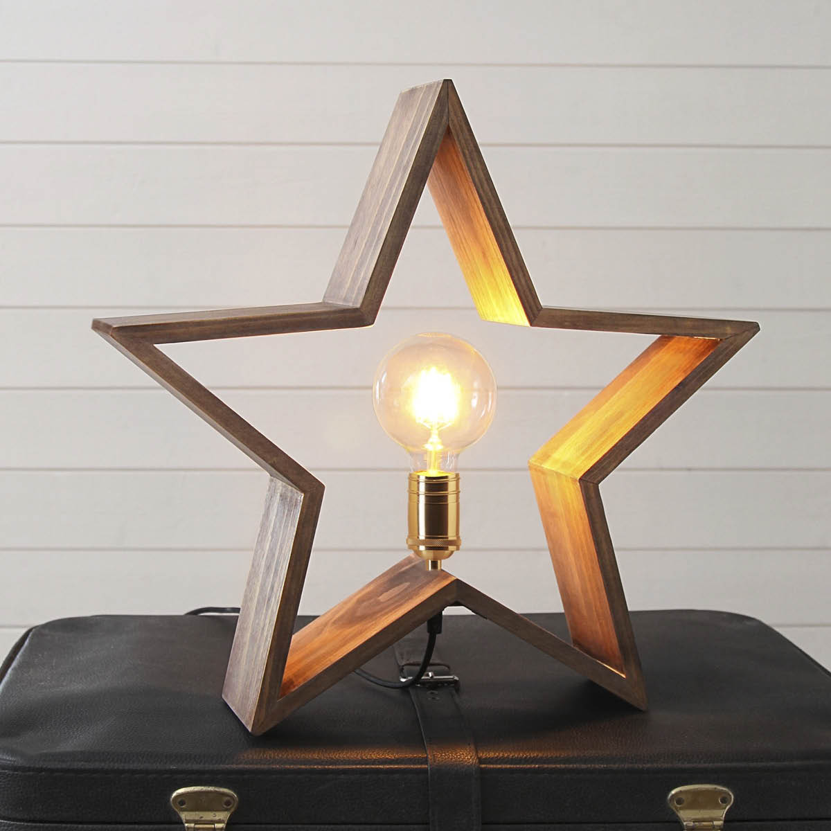 Star Trading LYSeKIL pöytätähti 48 cm ruskea